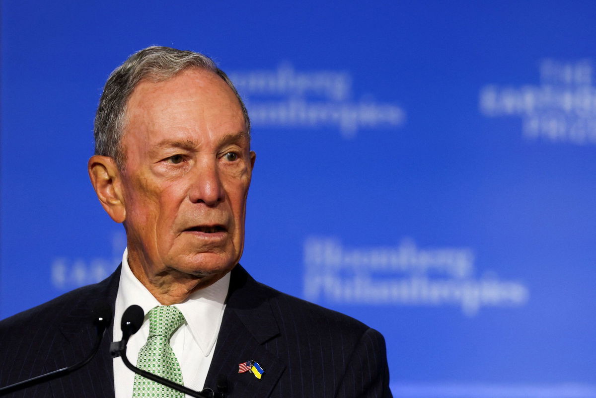 <i>Shannon Stapleton/Pool via Reuters via CNN Newsource</i><br/>Bloomberg Philanthropies is gifting $1 billion to make medical school free for the majority of students at Johns Hopkins University. Former mayor of New York Michael Bloomberg speaks during the Earthshot Prize Innovation Summit in New York