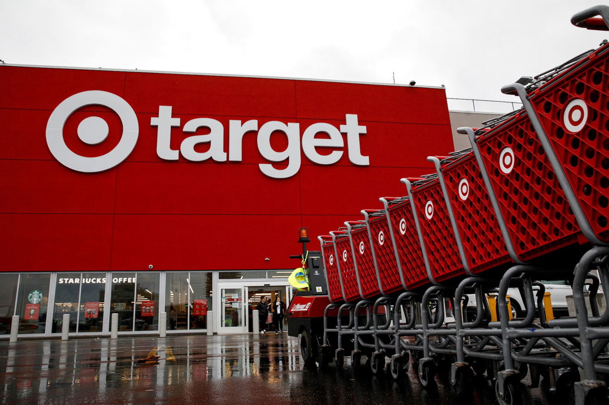 Target, seen here in Brooklyn, New York, on November 26, 2021 will stop accepting personal checks from customers starting July 15, the latest retailer to stop taking the increasingly rare form of payment and to try to make checkout less cumbersome for shoppers.