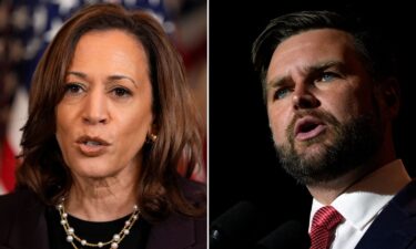 Vice President Kamala Harris and Sen. JD Vance are pictured in a split image. Kamala Harris’ campaign is looking to her own vice presidential selection process and the contenders’ public auditions.