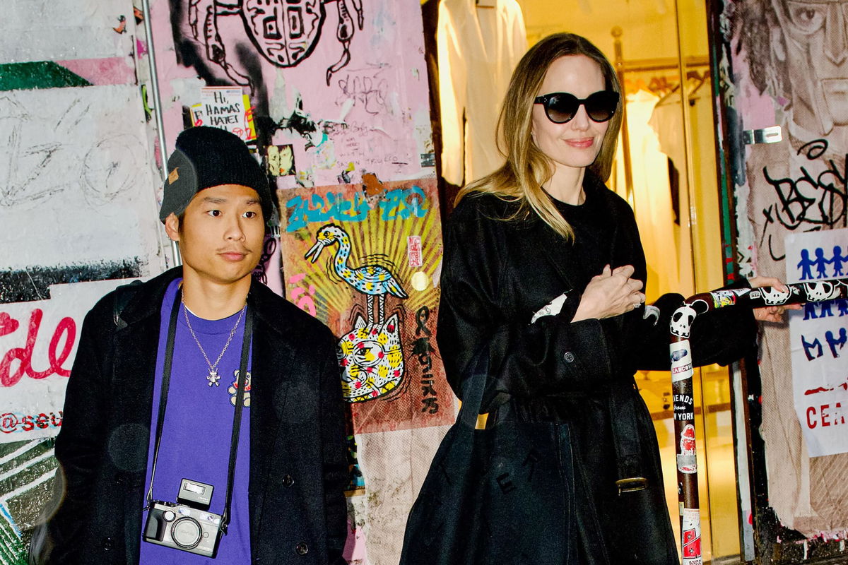 <i>DAMEBK/Bauer-Griffin/GC Images/Getty images via CNN Newsource</i><br/>Pax Thien Jolie-Pitt and Angelina Jolie in December 2023 in New York City.