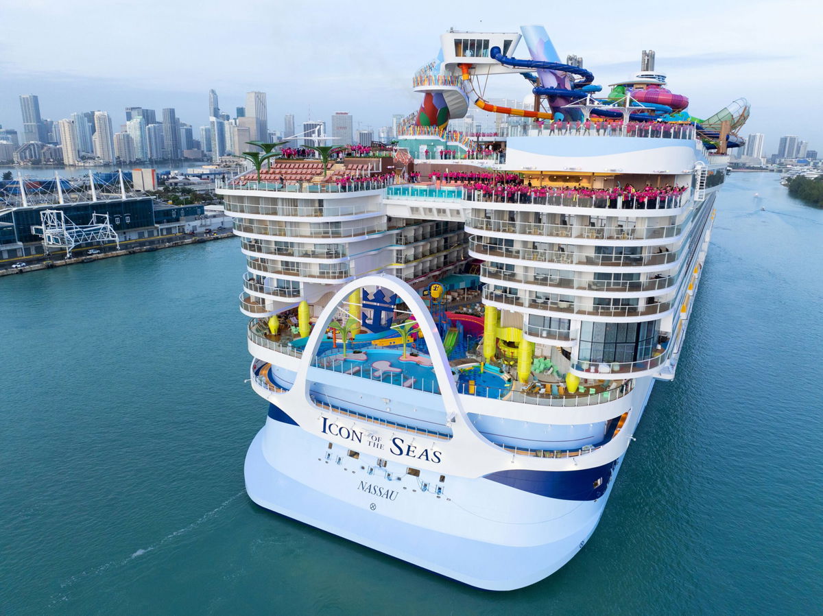 <i>Royal Caribbean International via CNN Newsource</i><br/>Icon of the Seas: Royal Caribbean Icon of the Seas is the world's largest cruise ship and can carry nearly 10