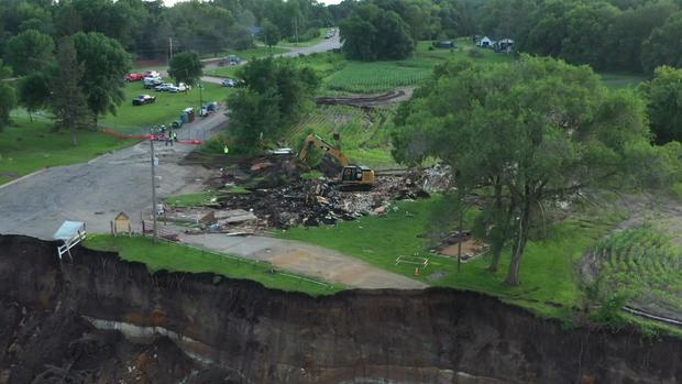 <i>WCCO via CNN Newsource</i><br/>Blue Earth County bought and demolished the Rapidan Dam Store on Friday.