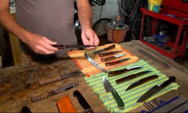 Knife maker Joe Israel has steadily hammered his hobby into a booming business: Flat Rock Forge.