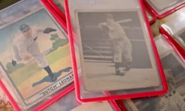 Toni Pappas found a collection of historic baseball cards hidden in the walls of her barn house.