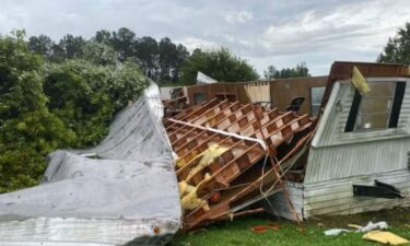 Tropical Depression Debby on Thursday moved through central and eastern North Carolina