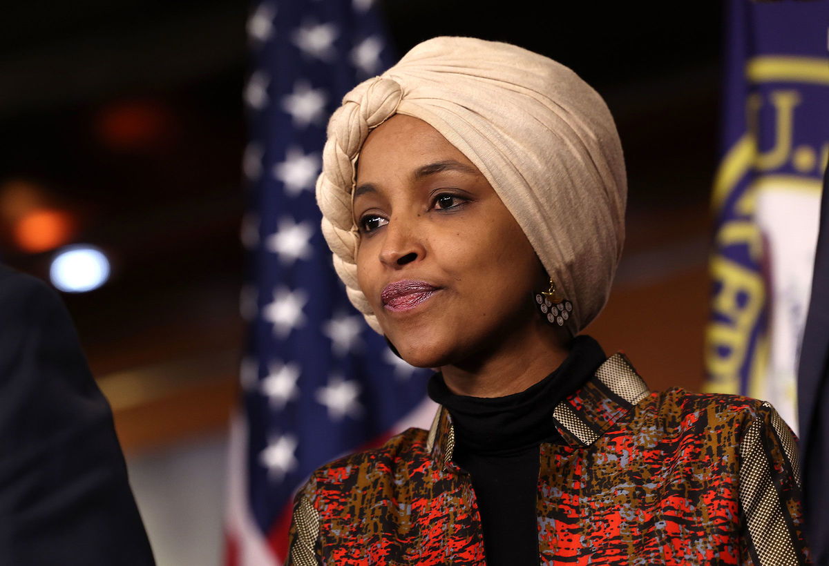 <i>Kevin Dietsch/Getty Images/File via CNN Newsource</i><br/>Minnesota Rep. Ilhan Omar