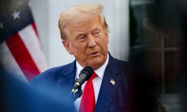 Former President Donald Trump speaks during a news conference at Trump National Golf Club in Bedminster