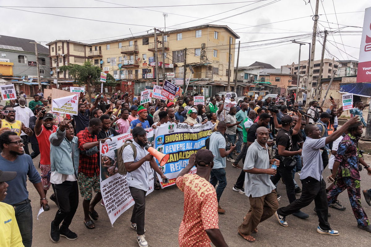 <i>Kola Sulaimon/AFP/Getty Images via CNN Newsource</i><br/>Nigeria’s President Bola Tinubu faces a backlash over his government’s spending plans despite the country’s mounting debts and cost-of-living crisis.