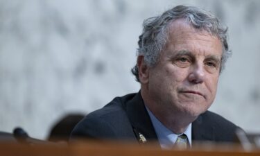 Ohio Sen. Sherrod Brown at a hearing in the Hart Senate Office Building in Washington on July 9