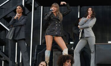 Taylor Swift performs onstage during "Taylor Swift | The Eras Tour" at Stadion Letzigrund Zürich on July 09