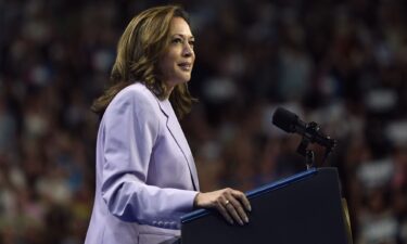 Vice President Kamala Harris speaks at a campaign rally