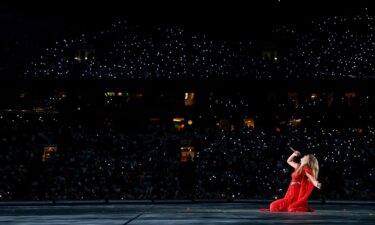 Taylor Swift performs the Eras Tour in Amsterdam in July.