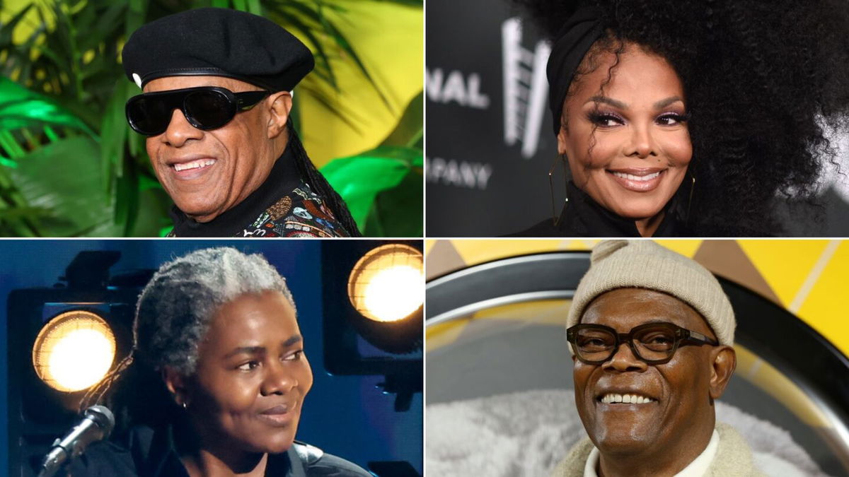 <i>Richard Shotwell/Invision/AP/Leon Bennett/Amy Sussman/Lia Toby/Getty Images via CNN Newsource</i><br/>Janet Jackson reveals that Stevie Wonder