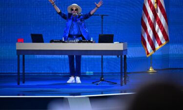 DJ Cassidy performing at the 2024 Democratic National Convention in Chicago on August 20.