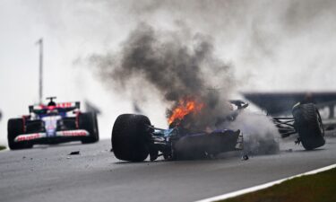 American F1 driver Logan Sargeant escaped unharmed after losing control of his car during practice at the Dutch Grand Prix Saturday.