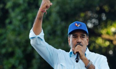 Venezuelan President Nicolas Maduro addresses a pro-government rally in Caracas on Aug. 17