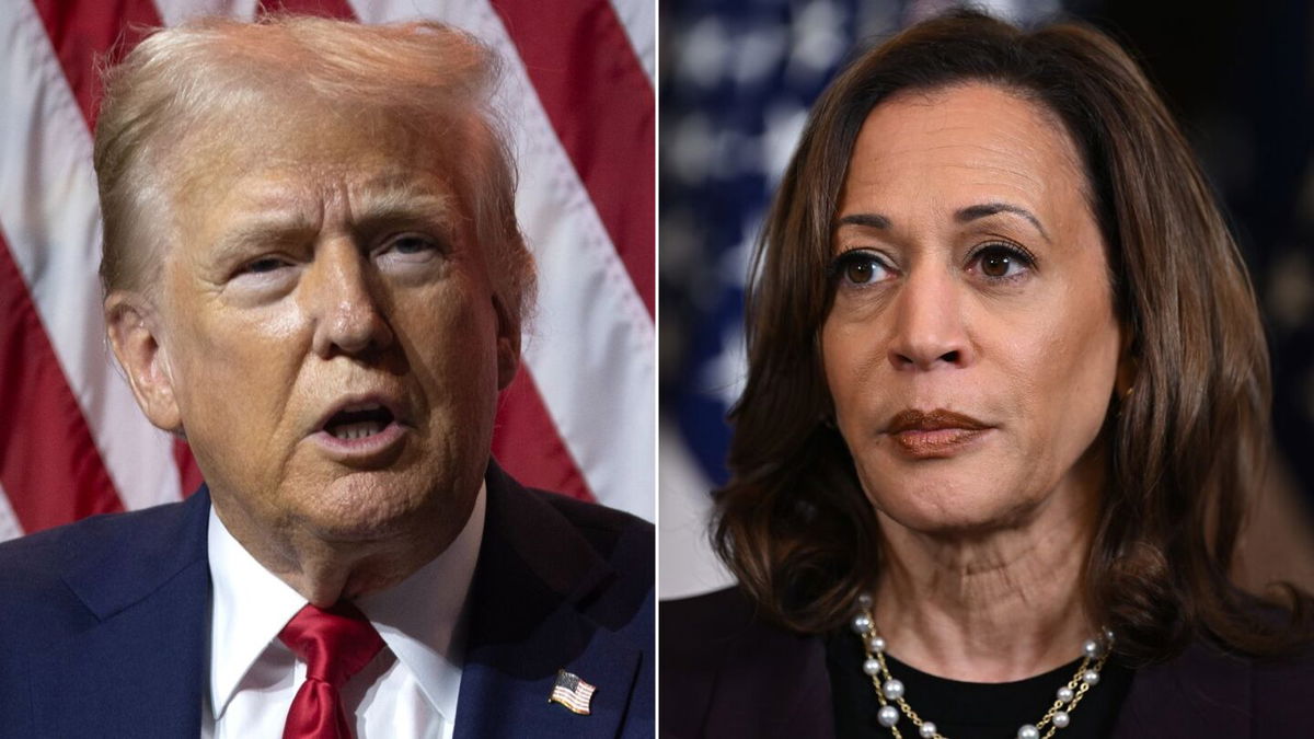 <i>Getty Images via CNN Newsource</i><br/>Polling data shows Trump campaign’s difficulty in framing the conversation around Kamala Harris.