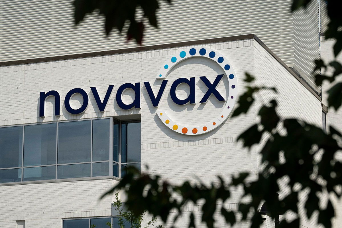 Signage at a Novavax facility in Gaithersburg, Maryland, US, on Aug. 26, 2024. Novavax shares earlier this month dropped 14% in premarket trading after the vaccine-maker reported revenue for the second quarter that missed the average analyst estimate and updated its guidance for the year.