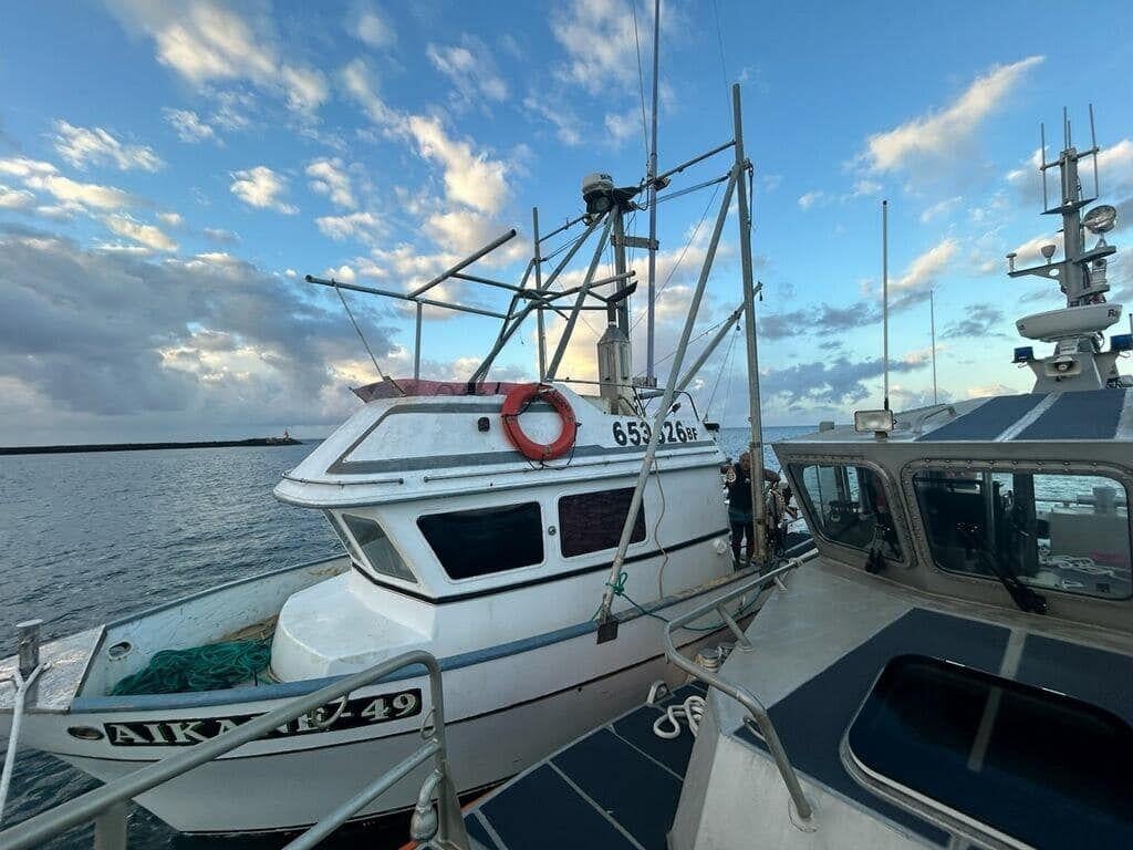 <i>Courtesy of U.S. Coast Guard Hawaii Pacific/KITV via CNN Newsource</i><br/>The U.S. Coast Guard Hawaii Pacific assisted a man adrift in a vessel in waters near Kauai on Tuesday.