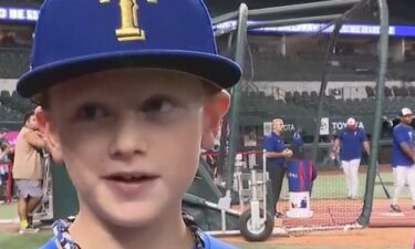 9-year-old James Persson's biggest dream came true when he became a Texas Ranger for a day