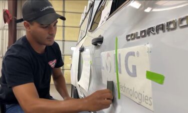 In the warehouse of a company called Colographic in Commerce City