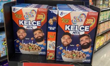 Kansas City Chiefs tight end Travis Kelce's cereal is starting to hit the shelves in the metro area.