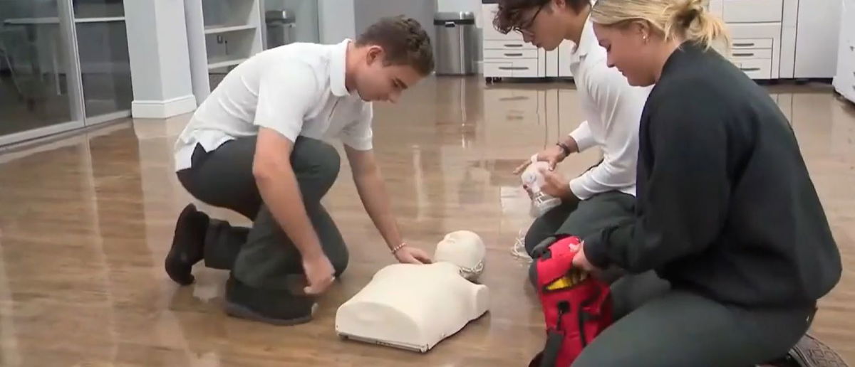 <i>WSVN via CNN Newsource</i><br/>A local high school senior applied skills learned in a CPR training class to save the life of his best friend’s dad.