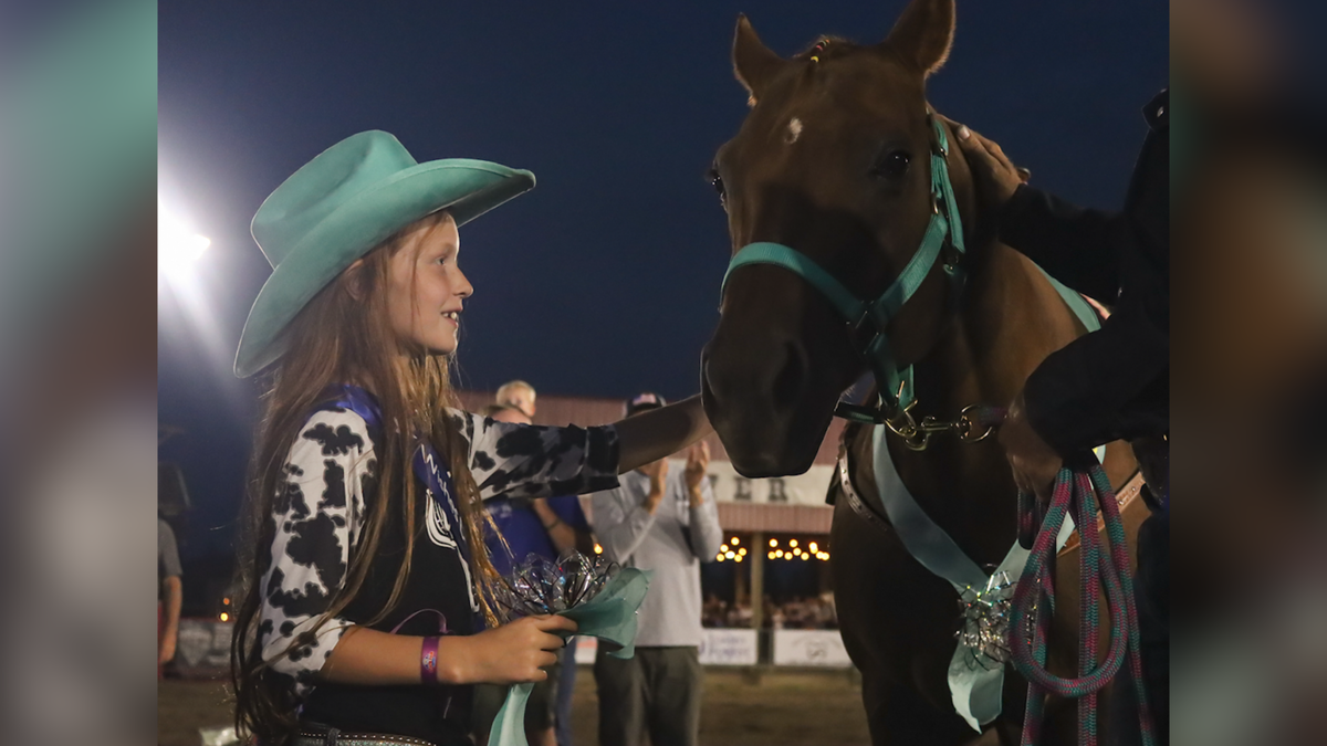 Wish kid Kinsley received a horse at the North Idaho Fair