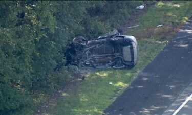 Chopper 6 was over the scene of a fatal crash on Route 55 North in Mantua Twp.