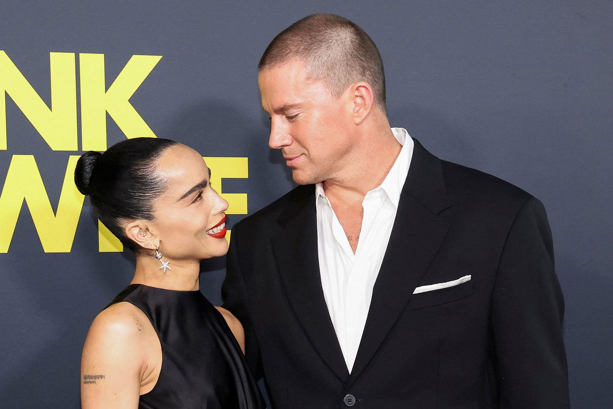 <i>Mario Anzuoni/Reuters/File via CNN Newsource</i><br/>(From left) Zoë Kravitz and Channing Tatum at the Los Angeles premiere of 'Blink Twice' in August.