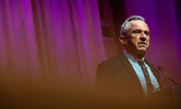 Independent presidential candidate Robert F. Kennedy Jr. speaks during a voter rally at St. Cecilia Music Center on February 10