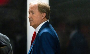 Texas Attorney General Ken Paxton arrives at Manhattan Criminal Court on April 30