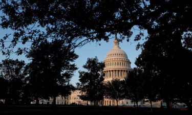 The US Capitol Building is seen during sunrise on September 5 in Washington