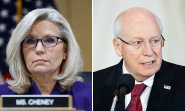 Former Wyoming Rep. Liz Cheney and former Vice President Dick Cheney.