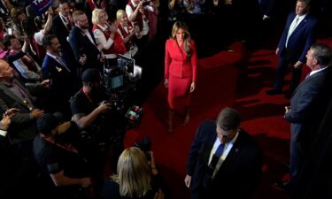 Former first lady Melania Trump attends the final night of the 2024 Republican National Convention on July 18