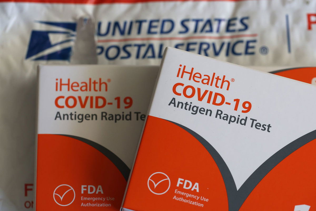 <i>Justin Sullivan/Getty Images/File via CNN Newsource</i><br/>US households will be eligible to order four free at-home Covid-19 test kits by the end of September.