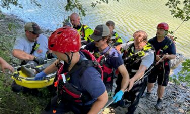 A man stuck in mud on the Winooski River was rescued by boat Sunday morning.