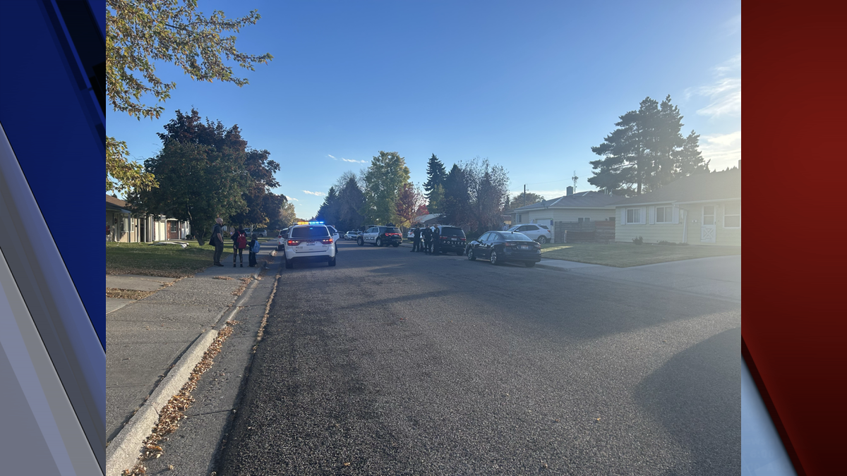 Idaho Falls Police investigate a disturbance on Merrett Drive and 12th Street on October 21, 2024. 