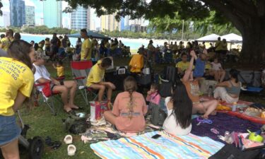 Union nurses held a picnic at Magic Island on Friday