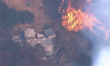 A fast-moving vegetation fire broke out Friday afternoon in the hills of Oakland