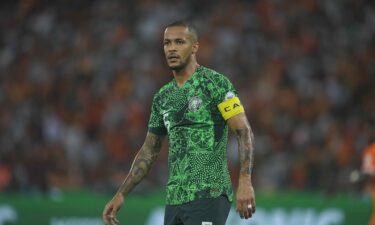 William Troost-Ekong is pictured in action for Nigeria earlier this year.