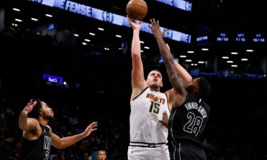 Nikola Jokić put up a historic stat line in the Nuggets' in over the Nets.