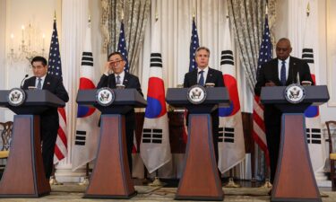 Secretary of State Antony Blinken and Defense Secretary Lloyd Austin hold a joint press conference with South Korean Foreign Minister Cho Tae-yul and Defense Minister Kim Yong-hyun during a 2+2 meeting