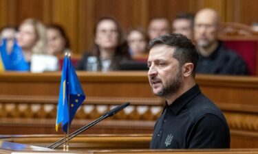 Ukrainian President Volodymyr Zelensky called for additional support for Ukraine's defense and an invitation to join NATO during a Wednesday address in Kyiv.