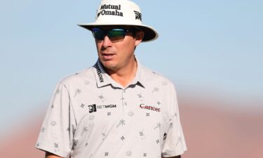 Joel Dahmen walks the 15th fairway during the first round of the 2024 Black Desert Championship at Black Desert Resort in St George