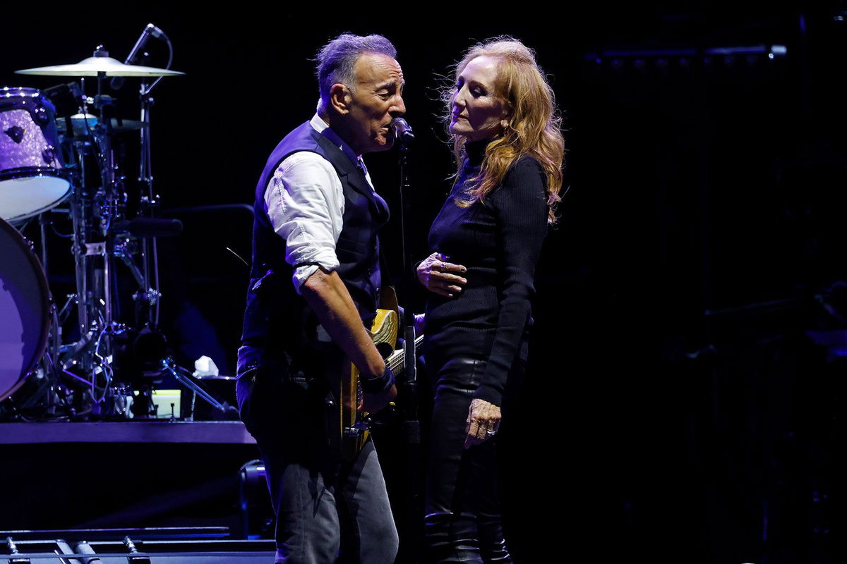 <i>Taylor Hill/WireImage/Getty Images/File via CNN Newsource</i><br/>(From left) Bruce Springsteen and Patti Scialfa performing at the 2024 Sea.Hear.Now Festival in Asbury Park