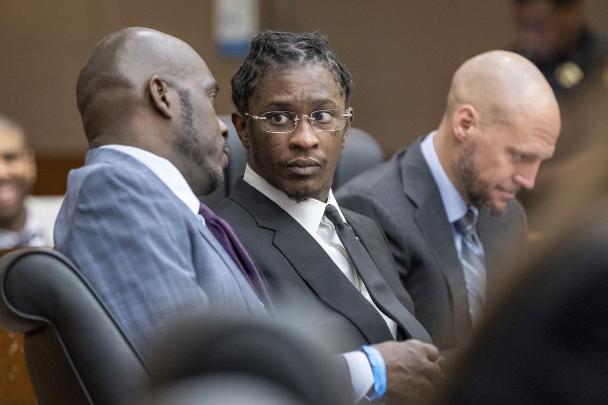 <i>Arvin Temkar/Atlanta Journal-Constitution/AP/File via CNN Newsource</i><br/>Young Thug appears at a hearing on December 22