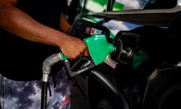 A driver refuels their vehicle at a BP gas station in Detroit