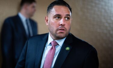 Rep. Anthony D'Esposito leaves a meeting of the House Republican Conference in the US Capitol in September 2023.