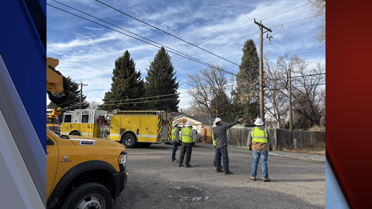 Idaho Falls Power work to restore downed lines that caused an outage Monday afternoon.